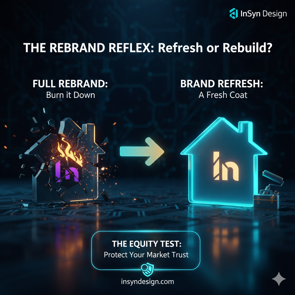 The $50k Mistake: Knowing When to Rebrand vs. When to Refresh.