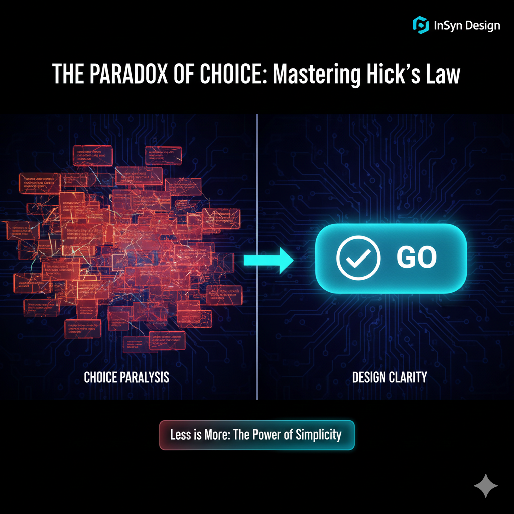 Hick's Law: Why Giving Users Fewer Options Increases Sales.
